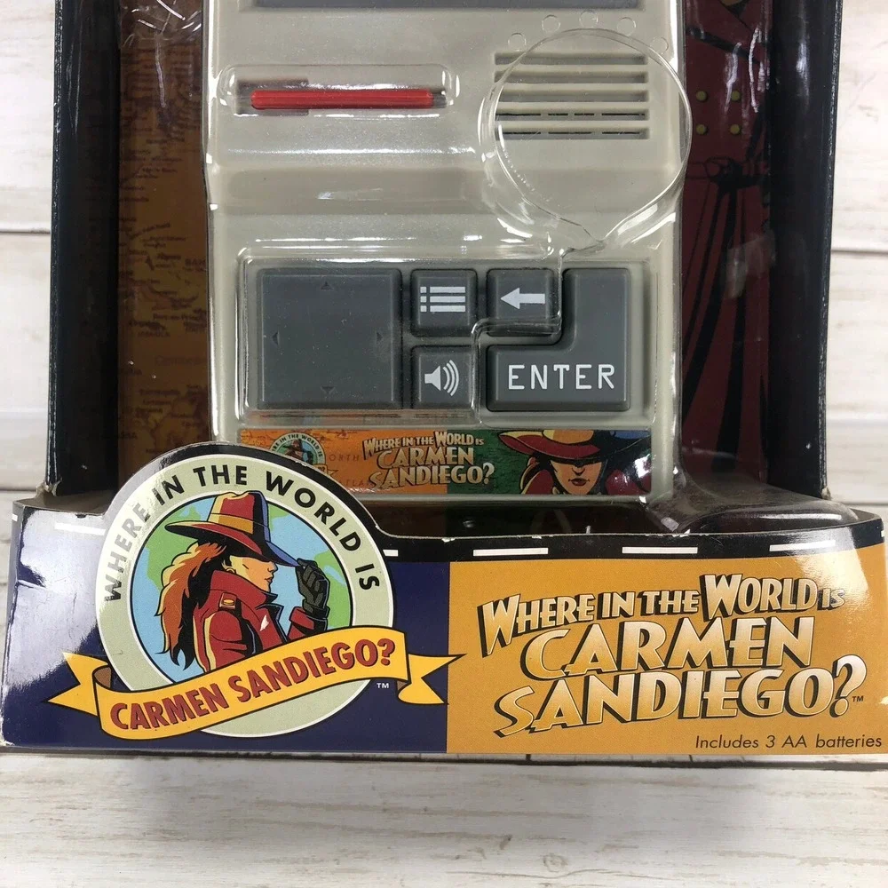 NEW‎ Where in the World is Carmen Sandiego Handheld Electronic Game Fun Retro